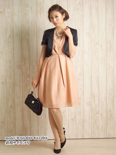 アーバンリサーチurban Researchオーガンタックフレアードレス パーティードレス レンタルドレスパティドレ