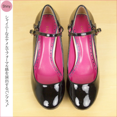 コキュ COCUEストラップエナメルパンプス 23.5cm レンタルドレス